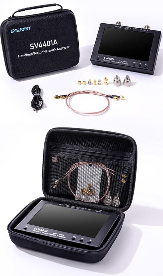 JNCRadio SV4401A analizator antenowy 50kHz – 4.4GHz VNA dotykowy wyświetlacz 7” 