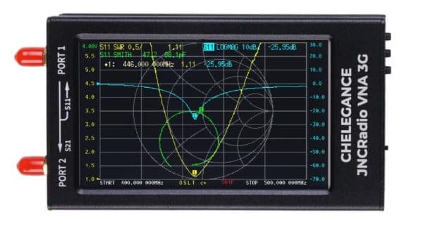 JNCRadio VNA 3G analizator antenowy HF VHF UHF 50kHz ~ 3GHz, duży wyświetlacz 4.3”