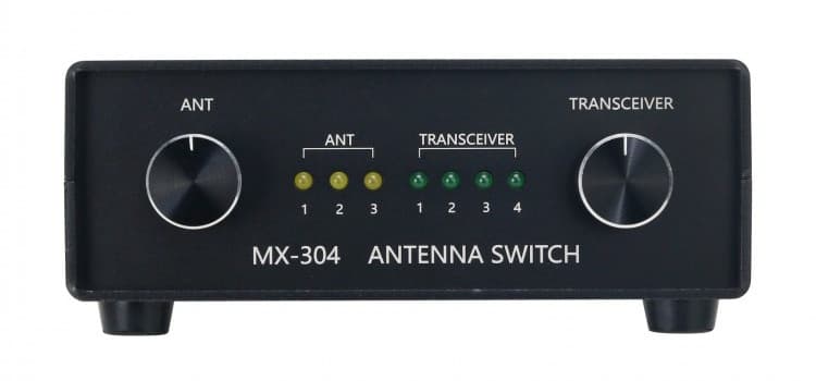 MX-304 przełącznik antenowy (jednocześnie 3 anteny, 4 radiostacje), wbudowane sztuczne obciążenia, zakres pracy DC~30MHz