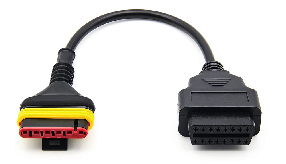 Kabel adapter do motocykli BENELLI 6-pin / OBD-2 - przejściówka do interfejsów diagnostycznych, TuneECU