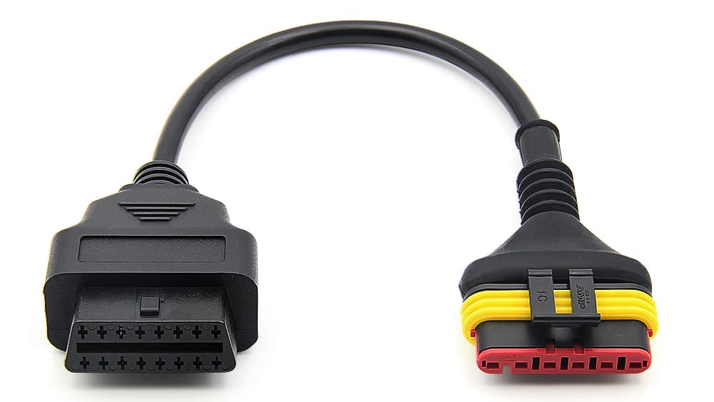 Kabel adapter do motocykli BENELLI 6-pin / OBD-2 - przejściówka do interfejsów diagnostycznych, TuneECU