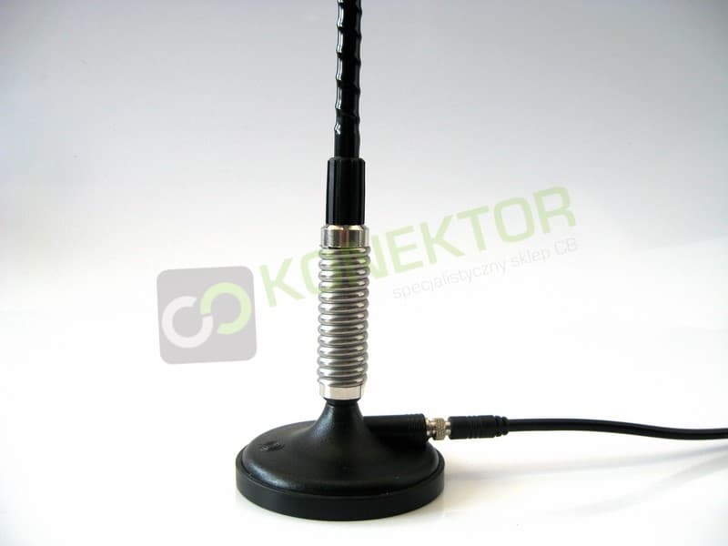 SIRIO T-3 27 radiator M6 [helikal 58cm] + mocna neodymowa podstawa magnetyczna 80mm, długi kabel 5m