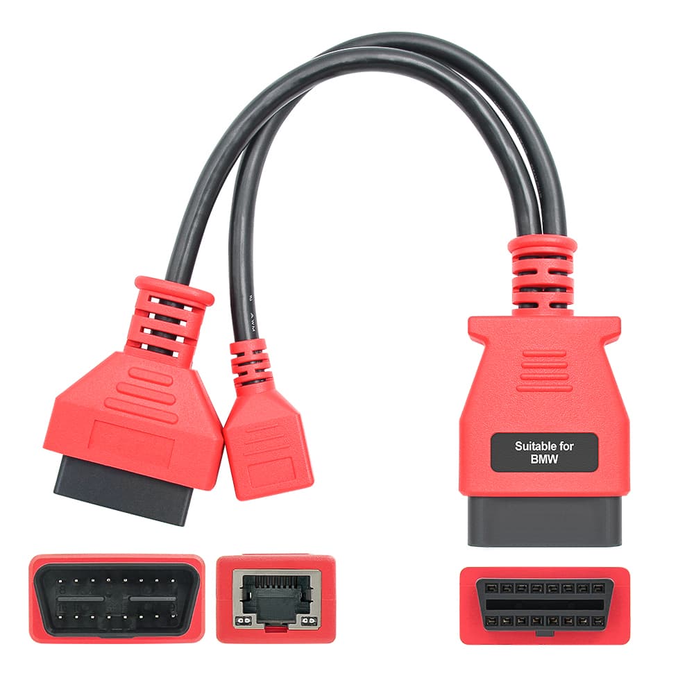 Adapter BMW OBD-2 + RJ45 Ethernet kabel do diagnostyki BMW SERIA F / G (np. do Autel Maxisys MS908)