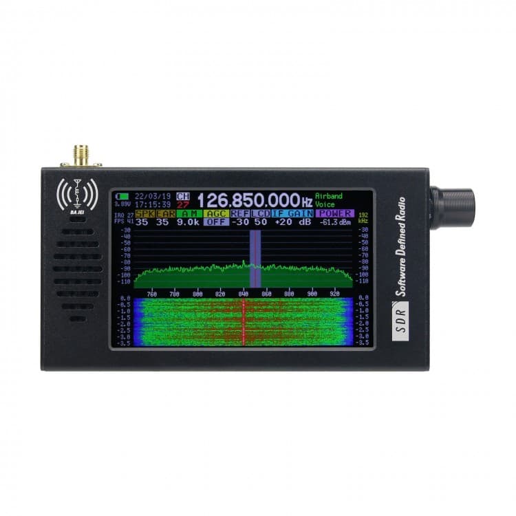 BaJei przenośny odbiornik radiowy SDR 100kHz-149MHz DSP CW/AM/SSB/FM/WFM, duży ekran LCD 4,3"