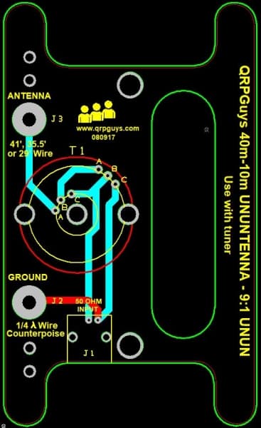 UnUnTenna antena wielopasmowa 40-10m, 10W, balun 1:9 - antena KF drutowa SOTA POTA BOTA; także do odbiorników SDR