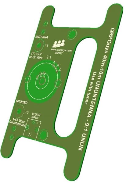 UnUnTenna antena wielopasmowa 40-10m, 10W, balun 1:9 - antena KF drutowa SOTA POTA BOTA; także do odbiorników SDR