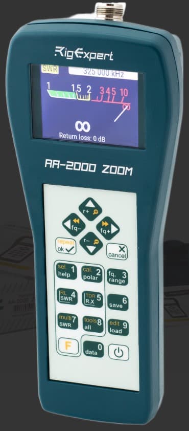 RigExpert AA-2000 Zoom analizator antenowy 0.1-2GHz, Bluetooth