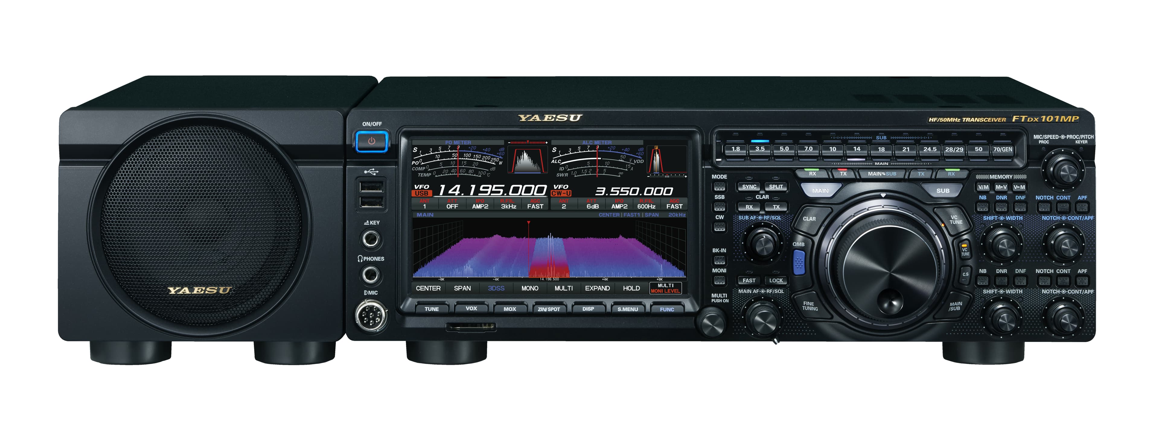 YAESU FT DX101MP radiotelefon amatorski HF/6m 200W, 2 VFO, SDR, HRDDS, głośnik - flagowy model Yaesu, CashBack 400€