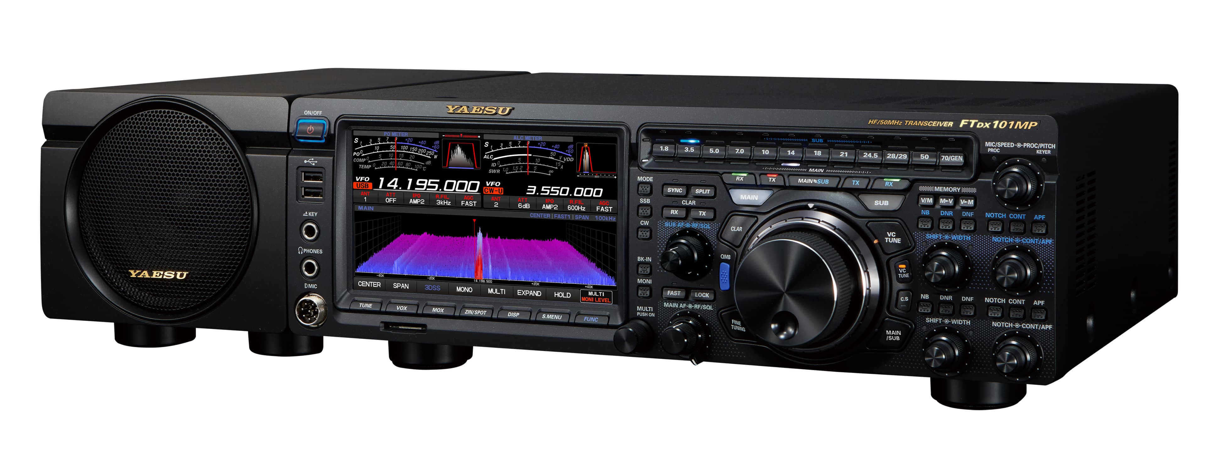 YAESU FT DX101MP radiotelefon amatorski HF/6m 200W, 2 VFO, SDR, HRDDS, głośnik - flagowy model Yaesu, CashBack 400€