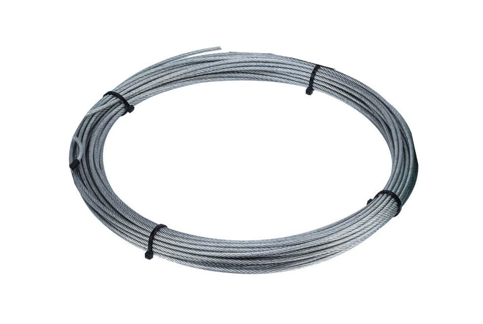Lina stalowa PCV 3mm - np. do konstrukcji anten linkowych KF - odcinek 10m
