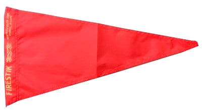 Czerwona flaga bezpieczeństwa  22x45cm - chorągiewka do masztów FireStik