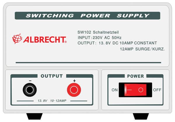 Albrecht SW-102 zasilacz impulsowy 10A/12A - radiokomunikacja amatorska, profesjonalna, CB radio