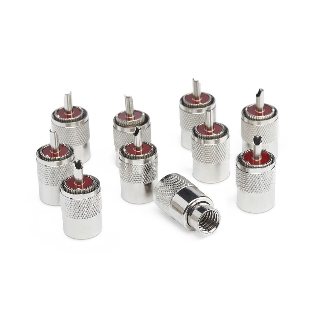 10szt. wtyk bakelitowy UC-1 na przewód RG-213, RF-10, H-1000 itp.