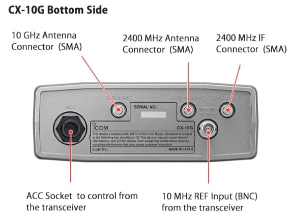 Icom CX-10G transwerter 10 GHz do Icom IC-905 i innych