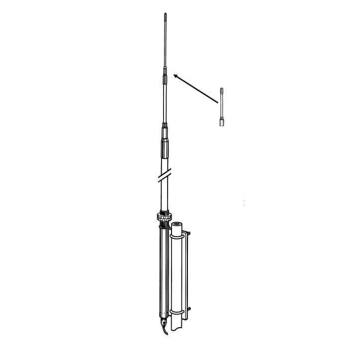 SOLARCON MAX OPTIMIZER antena bazowa 26-33.5MHz 5/8 fali z włókna szklanego (ulepszony IMAX 2000)