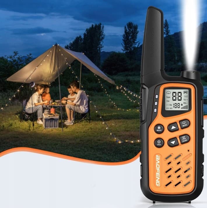 BAOFENG BF-25E ORANGE Twin Pack krótkofalówki PMR bez zezwoleń [zestaw 2szt.]  - walkie talkie, PMR 446