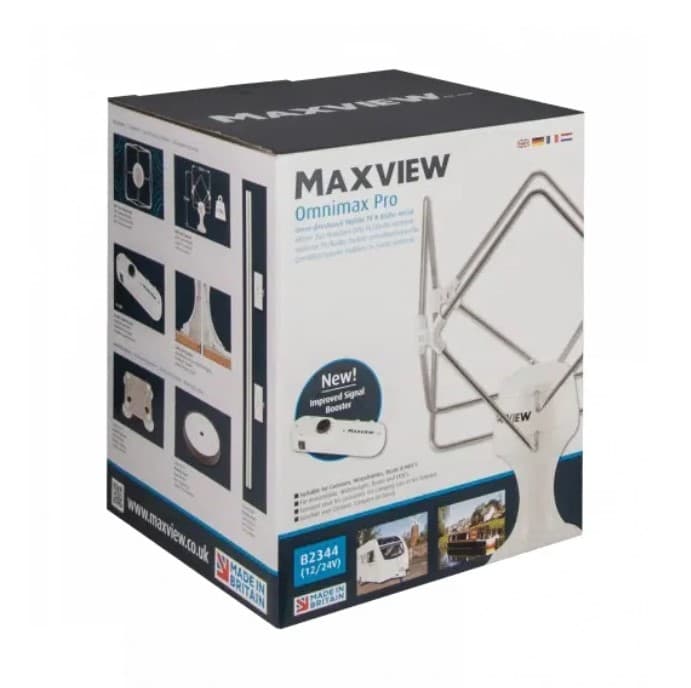 MAXVIEW OMNIMAX PRO mobilna antena telewizyjna radiowa DVB-2 DAB+ FM np. do kampera, ciężarówki, autobusu, przyczepy kempingowej, jachtu, łodzi itp.