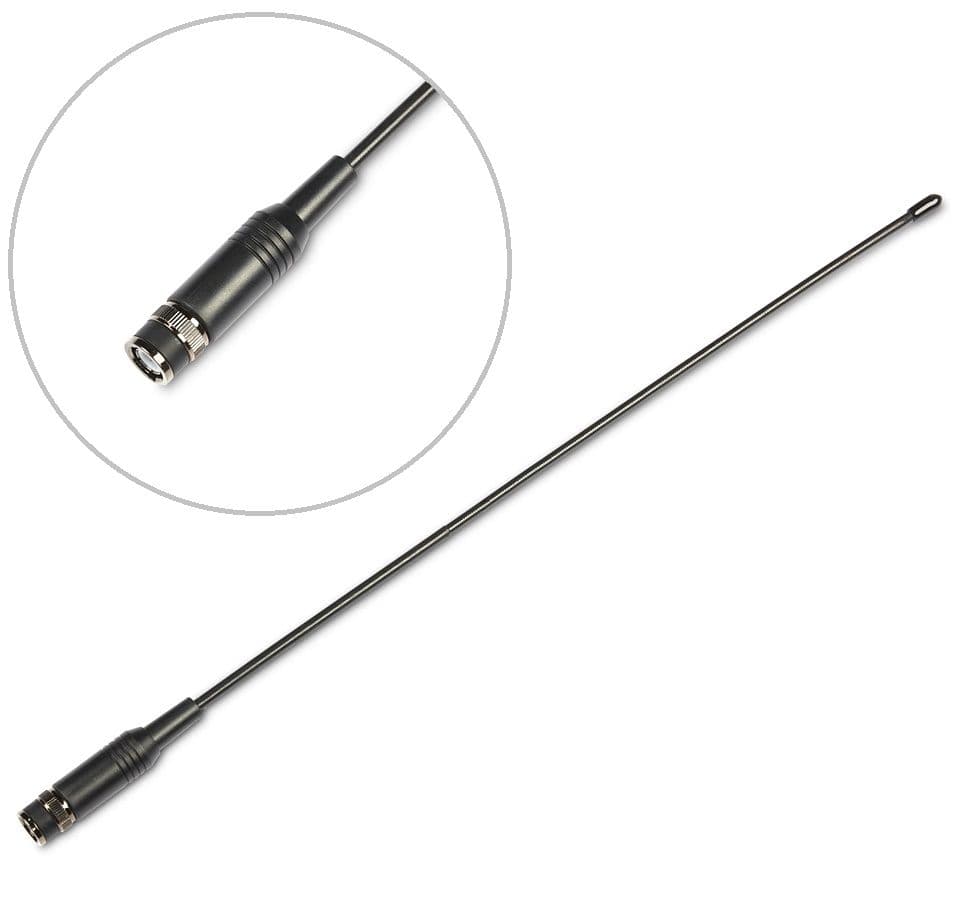 Moonraker MRW-100 MKII Super Gainer BNC antena ręczna 40cm 144/430MHz oraz 25-1800MHz (tylko odbiór)