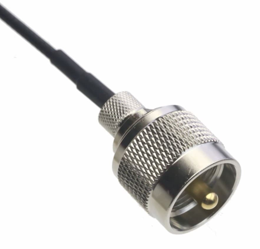 Moonraker MRM-100P dyskretna antena VHF UHF 144/430MHz długość 55cm, podstawa magnetyczna z cienkim kablem 4m, wtyk UC-1