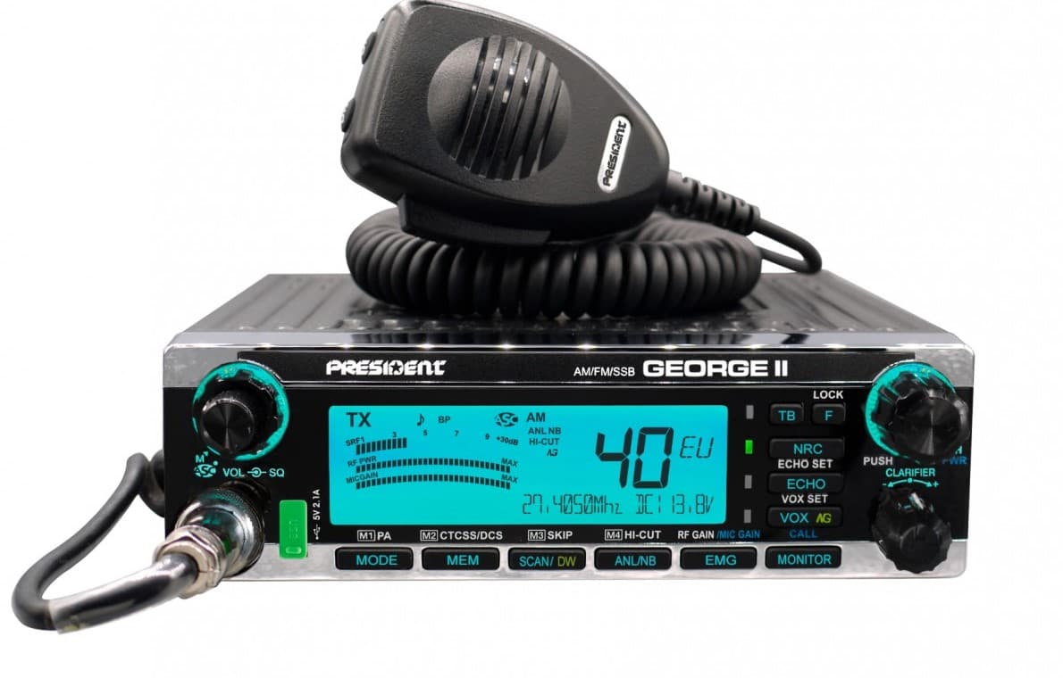 PRESIDENT GEORGE II CB radio AM/FM/SSB 12W