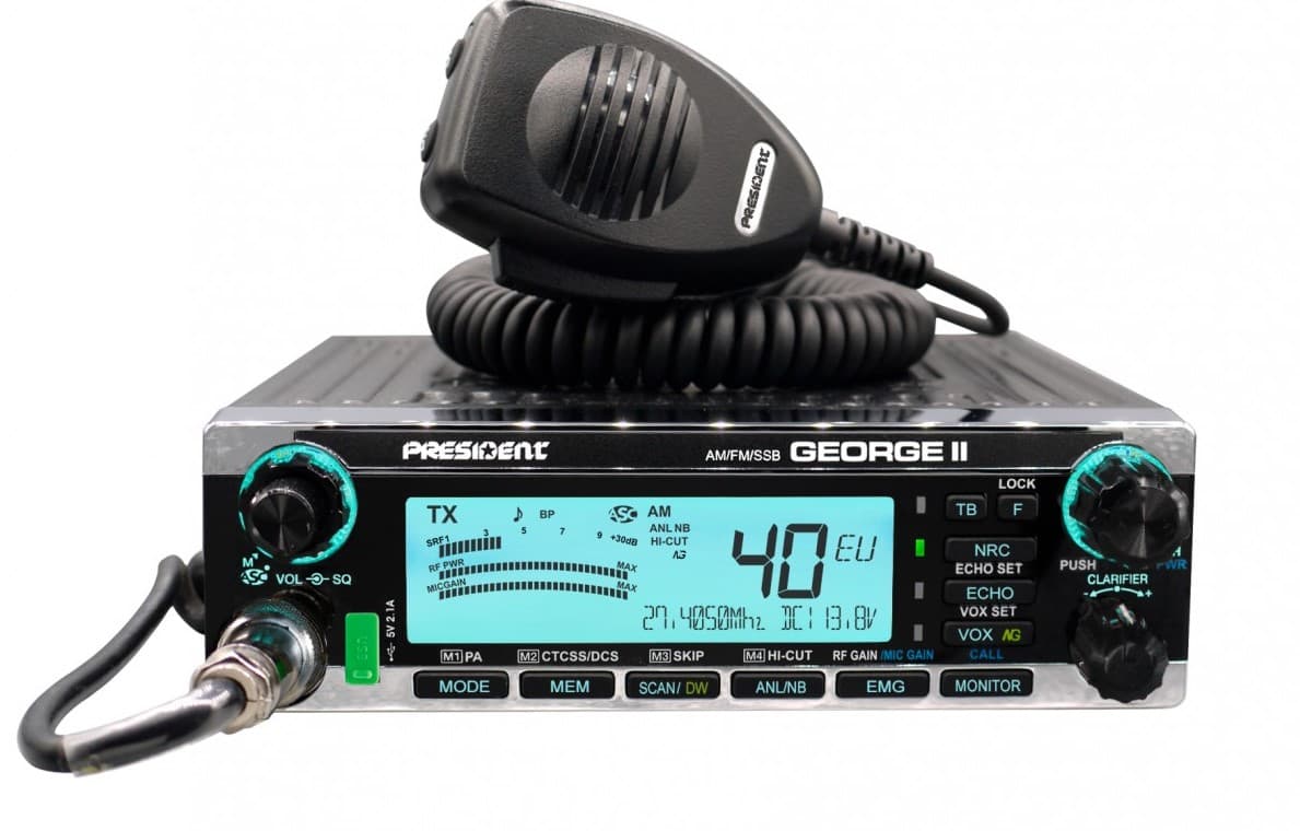 PRESIDENT GEORGE II CB radio AM/FM/SSB 12W
