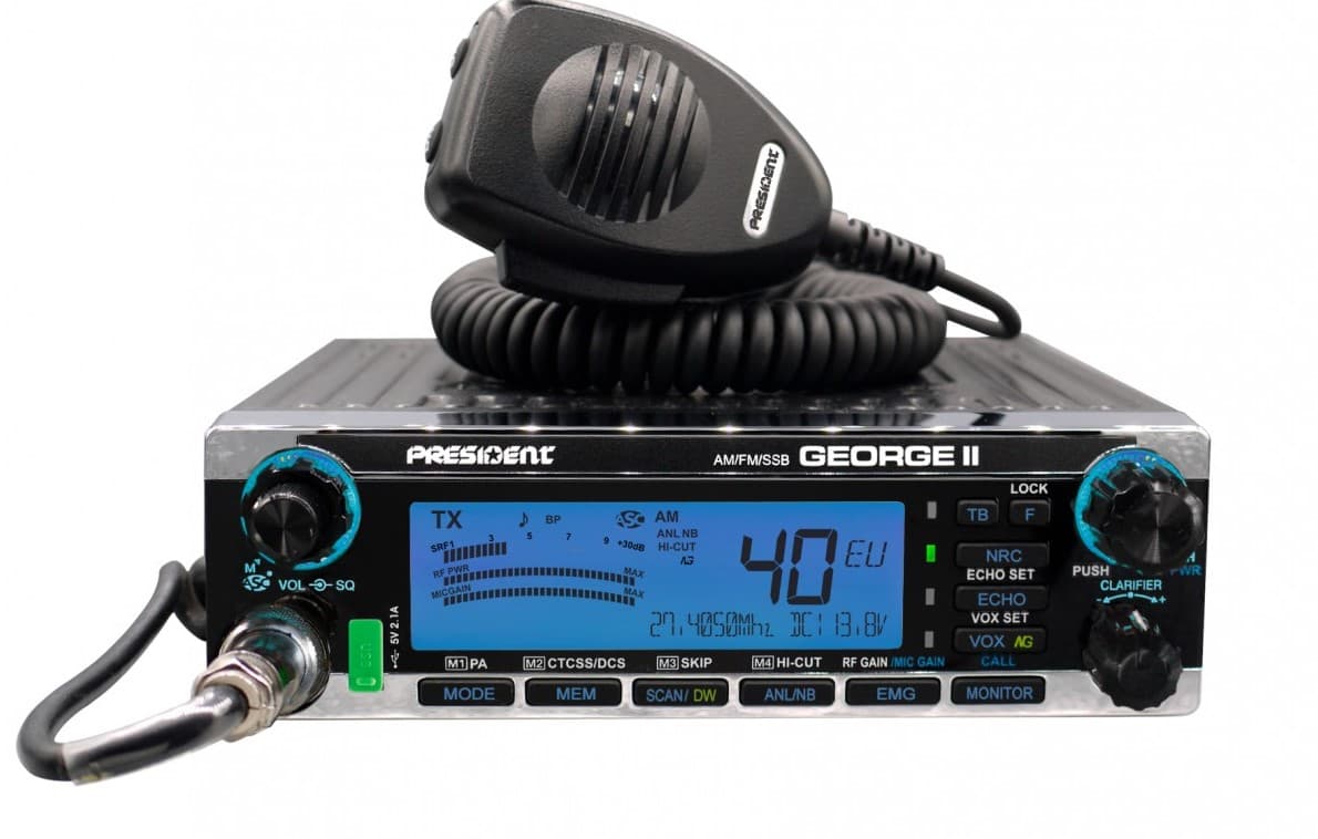PRESIDENT GEORGE II CB radio AM/FM/SSB 12W