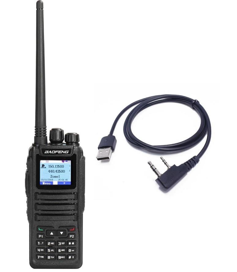 BAOFENG DM-1701 + kabel do programowania RĘCZNY RADIOTELEFON DMR Tier II VHF/UHF (136-174/400-480MHz)