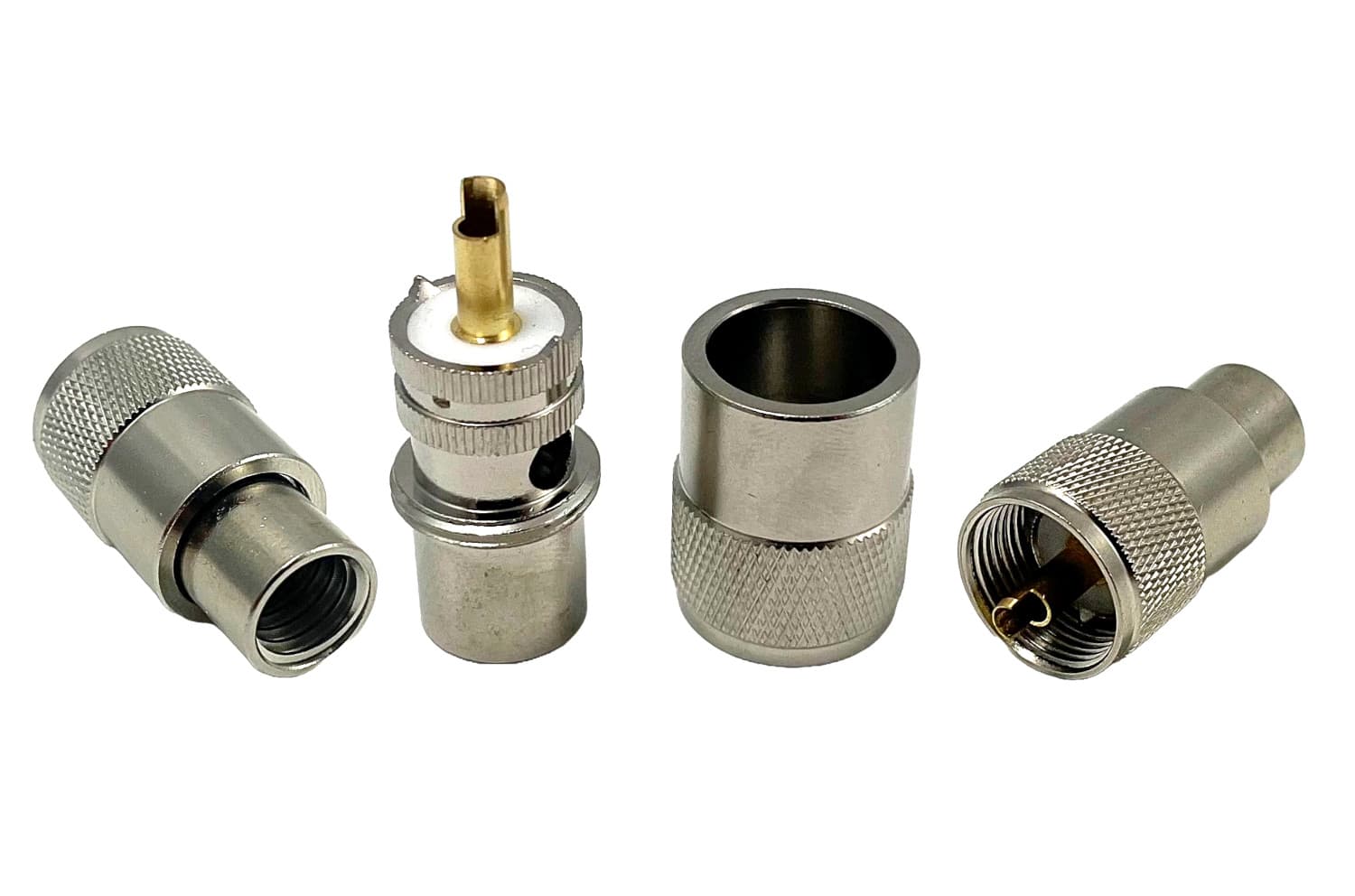 Wtyk UC-1 PL-259/9 PTFE/Gold na gruby przewód RG-213, RF-10, H-1000, HyperFlex 10, Airborne 10 Team HQ - teflonowy długi