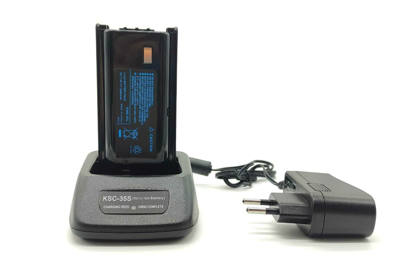 Jetfon KSC-35 szybka ładowarka biurkowa  + zasilacz BC-123SE do Kenwood TK-3201, TK-3301, TK-3501, TK-3401D, TK-2301, TK-2000, TK-3000, TH-K20 , TH-K40, TK-3202, TK-302x, TK-313x