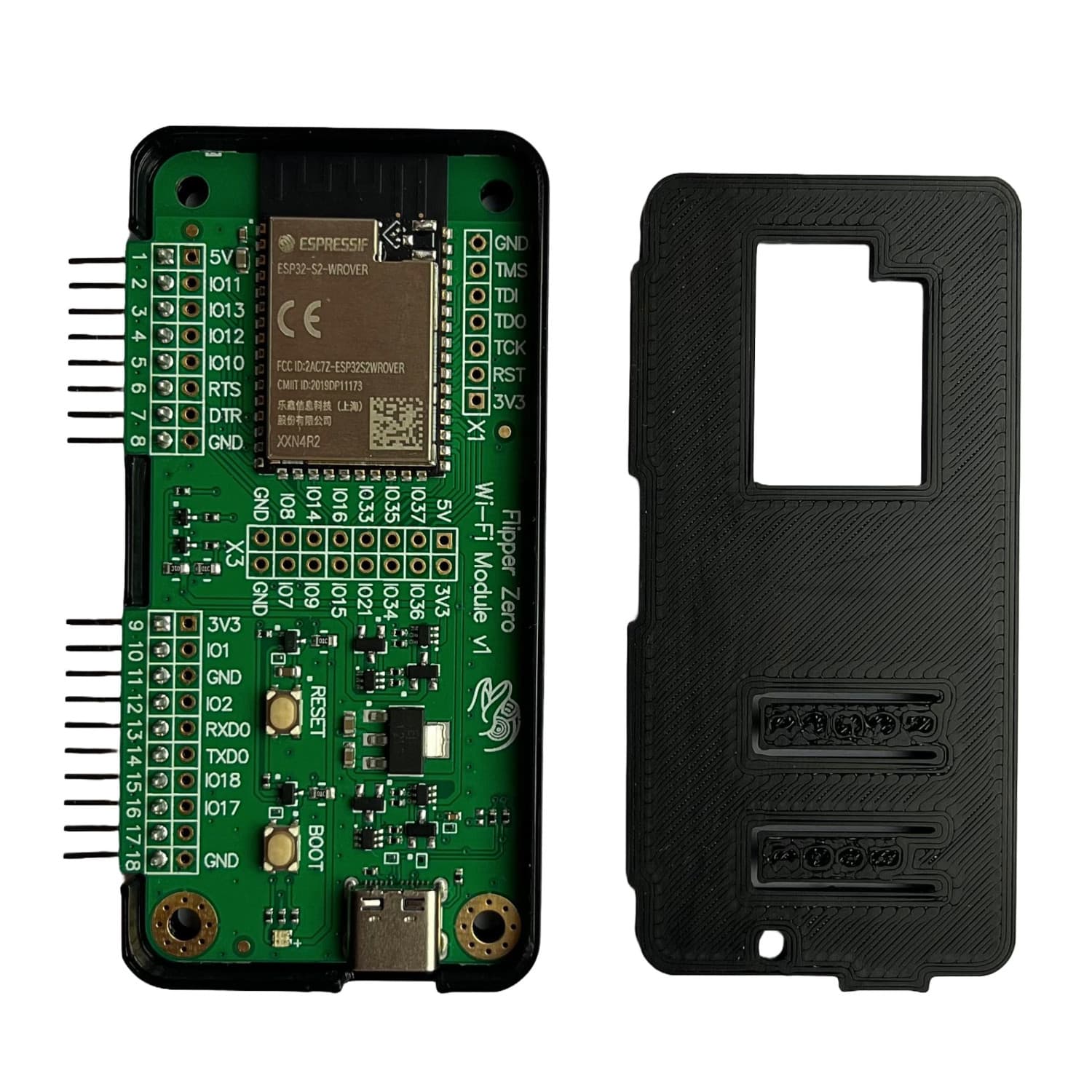 Flipper Zero + Wi-Fi Devboard + obudowa - zestaw multitool do radio hackingu, pentestów RF RFID WIFI Bluetooth Infrared