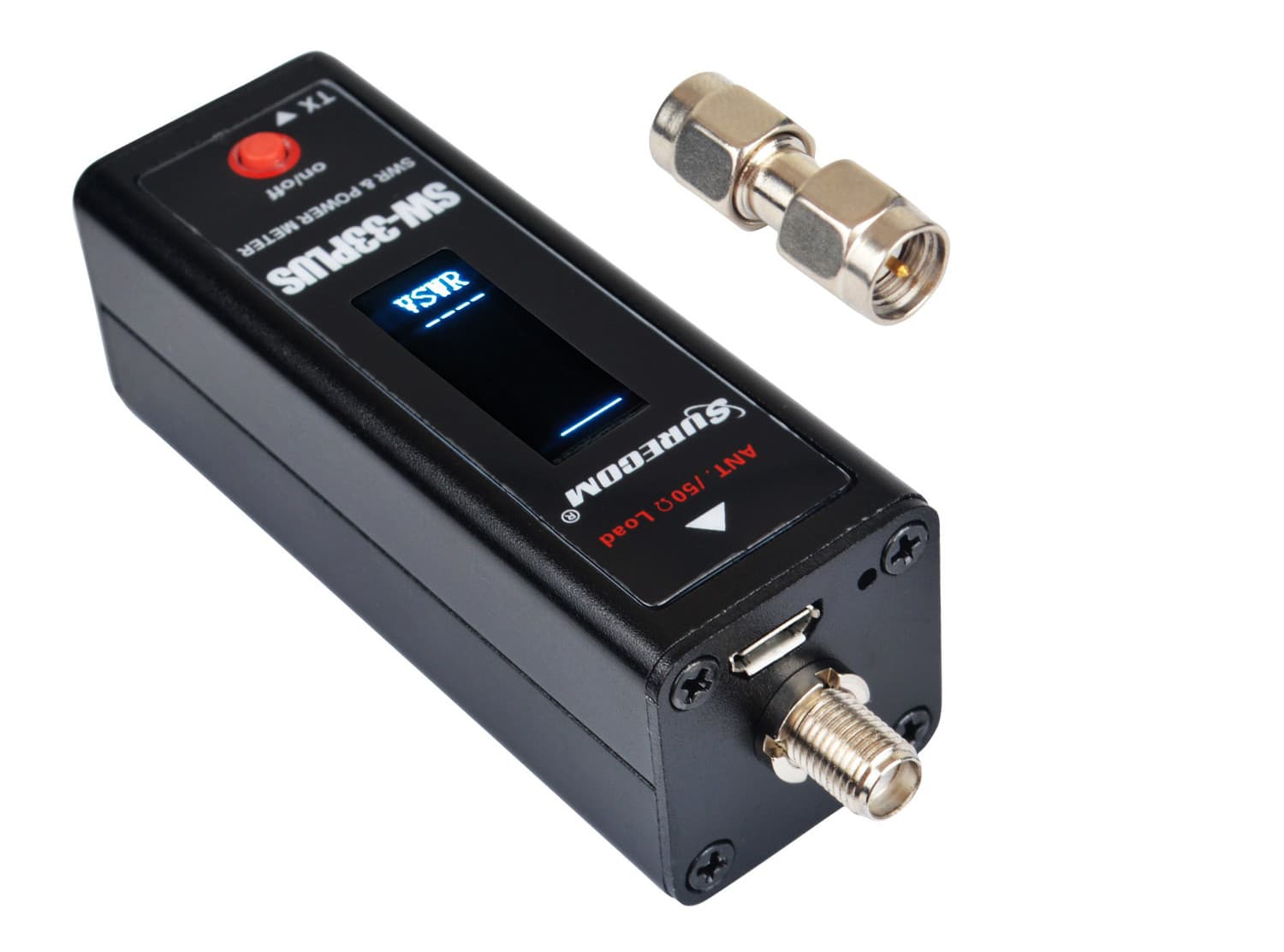 Surecom SW-33 PLUS cyfrowy reflektometr VHF/UHF 125-525 MHz - pomiar SWR/POWER miernik, POLSKA INSTRUKCJA