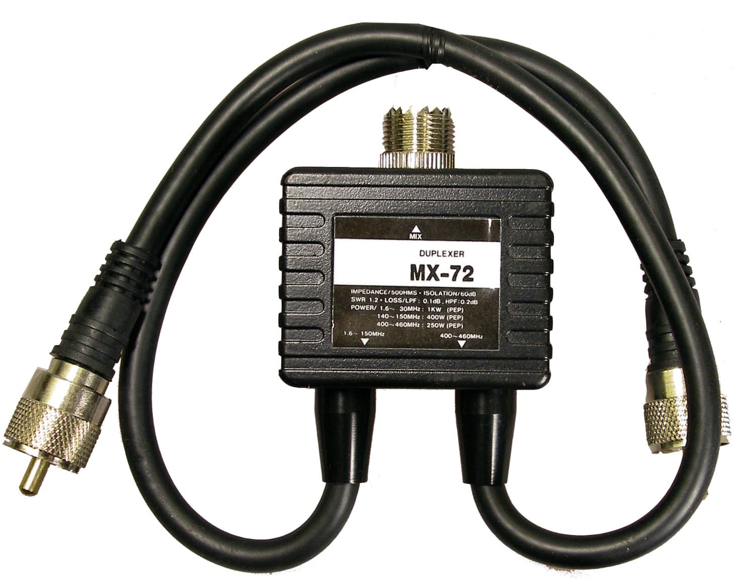 Duplekser MX-72 mikser antenowy 1.6-150MHz/400-450MHz (duplexer)