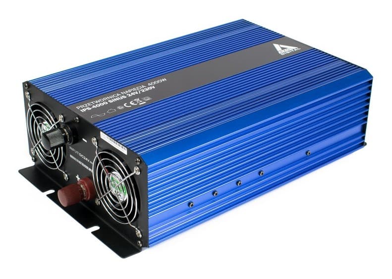 AZO IPS-4000S PRZETWORNICA NAPIĘCIA 48V/230V 4000W z miękkim startem np. pompy, lodówki, piece CO, systemy podtrzymania - 3 lata gwarancji