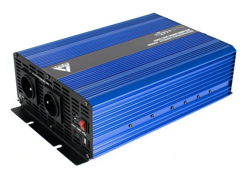 AZO IPS-4000S PRZETWORNICA NAPIĘCIA 48V/230V 4000W z miękkim startem np. pompy, lodówki, piece CO, systemy podtrzymania - 3 lata gwarancji