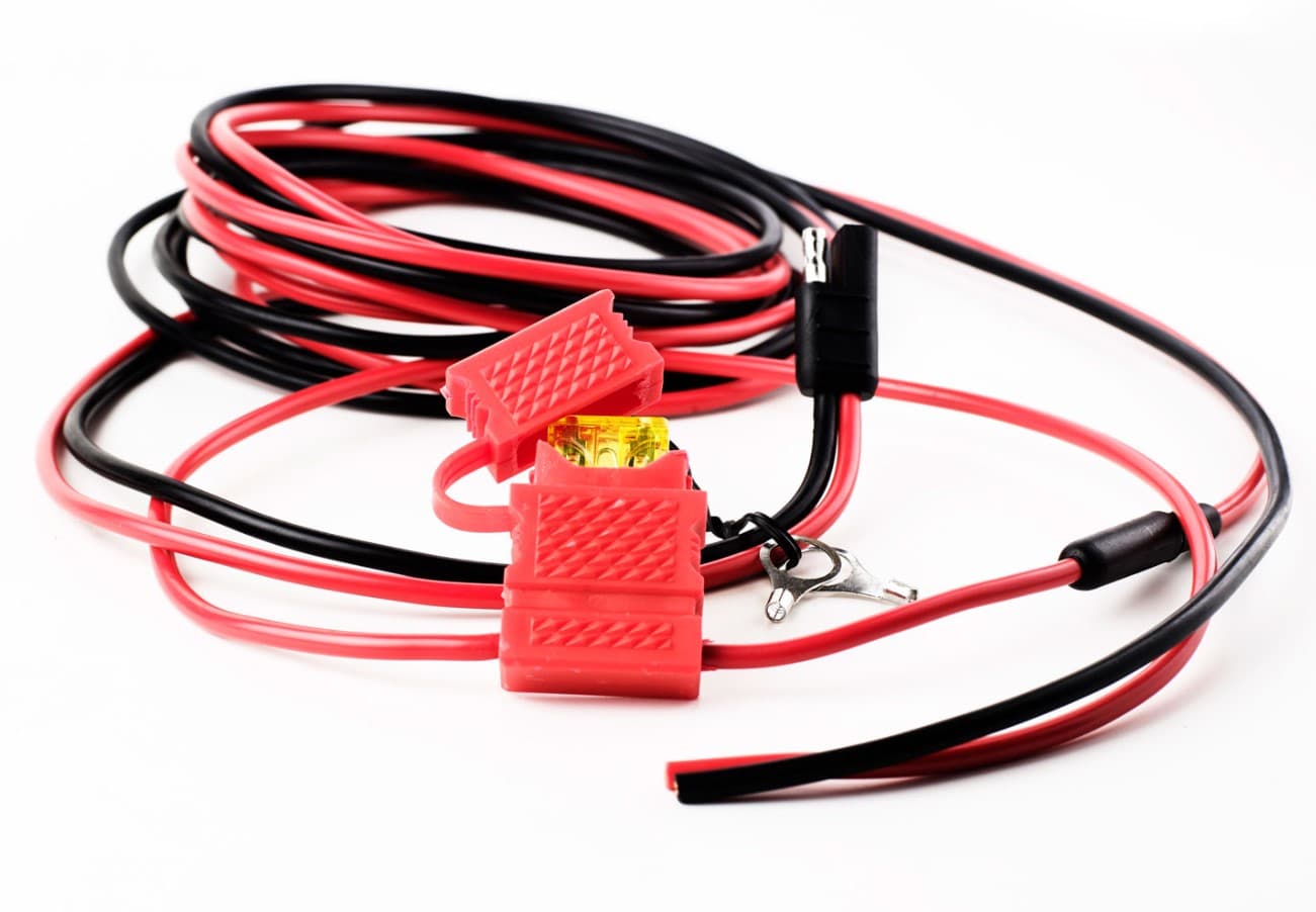 Kabel zasilający 300cm do Motorola GM 300 / 340 / 350 / 900 itp., bezpiecznik 20A