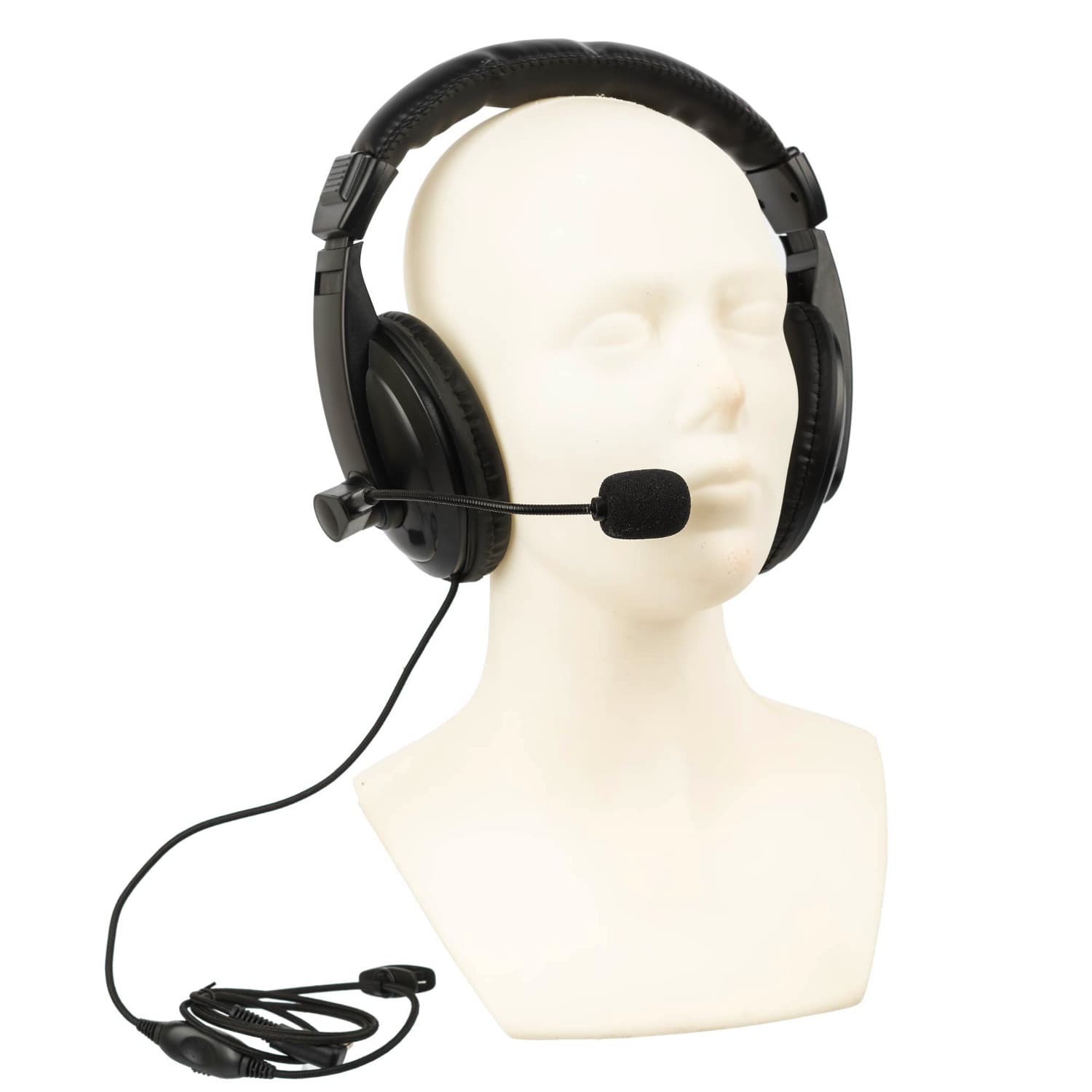 HEADSET nagłowny (mikrofon na pałąku, słuchawki nauszne) wtyk 2-pin Motorola np. CP040, CP140, DP1400, XT420, XT460, XTNI, Yaesu FT-4X, FT-65 itp.