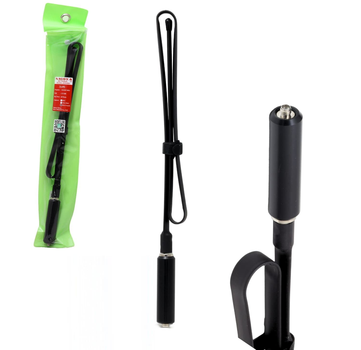 Nagoya NA-892 SMA-F długość 80cm antena taktyczna VHF/UHF np. do Baofeng UV-5R, UV-82, Wouxun KG-UV6D, Yaesu FT-4X, FT-65, Quansheng UV-K5