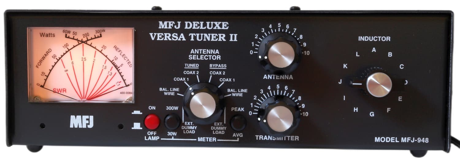 MFJ-948 manualna skrzynka antenowa 1.8~30MHz / 300W, miernik SWR, miernik mocy (tuner antenowy MFJ 948)