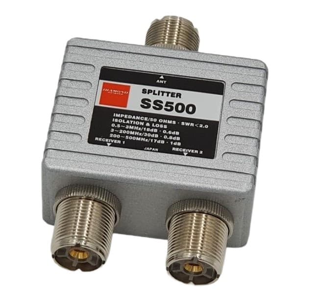 Diamond SS-500 rozdzielacz antenowy / sumator / splitter combiner 0.5-500MHz (duplekser HF+VHF+UHF)