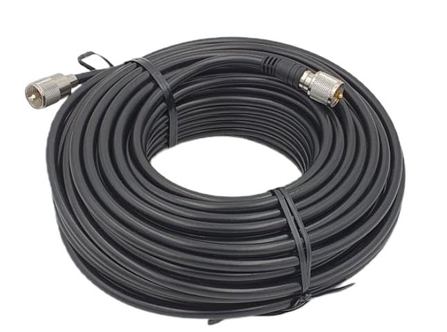 Diamond 5D25MB niskostratny kabel połączeniowy długość 25m, śr. 7mm, zamontowane wtyki MP/UC-1 (przewód antenowy 5D2V z MP / MP) 