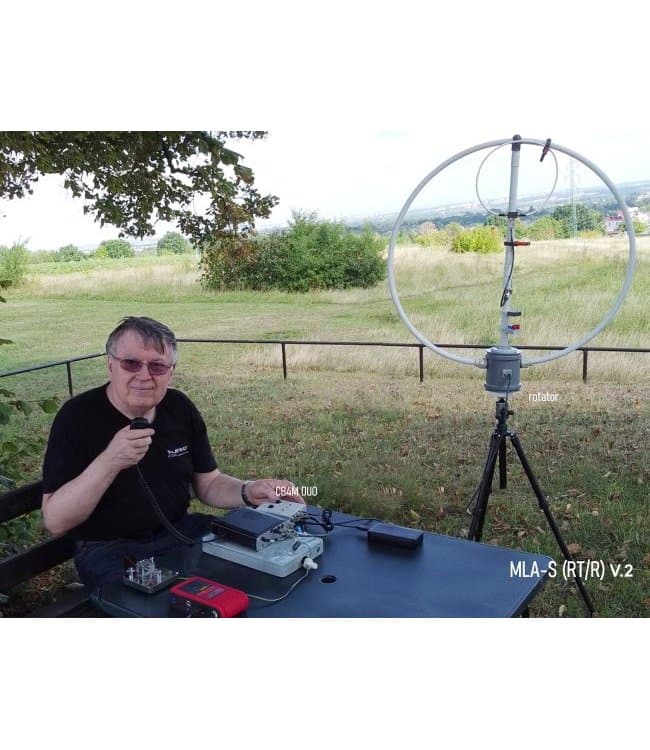 LOOPER MLA-S (RT/R) pętlowa antena magnetyczna RX/TX 60-10m (5,3-30MHz) 40W z tripodem (statywem) i sterownikiem