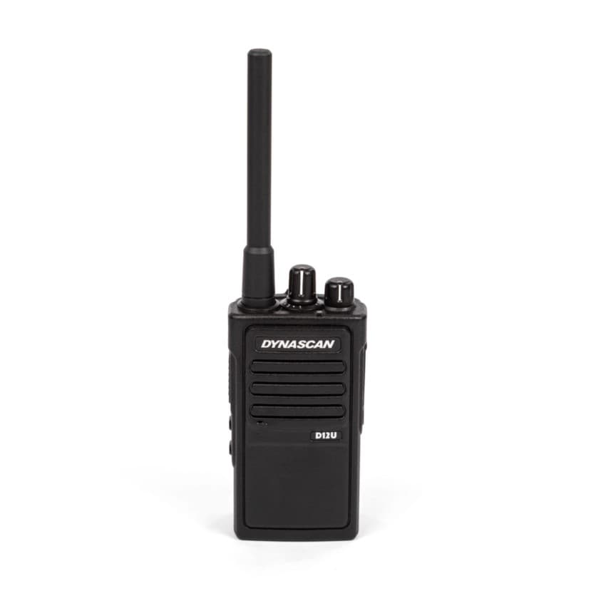 Dynascan D12U DMR przenośne radio DMR - solidny radiotelefon profesjonalny wersja UHF (400-470 MHz), 32 kanały, duża bateria 2000mAh