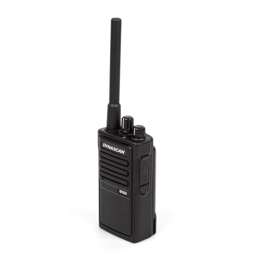 Dynascan D12U DMR przenośne radio DMR - solidny radiotelefon profesjonalny wersja UHF (400-470 MHz), 32 kanały, duża bateria 2000mAh