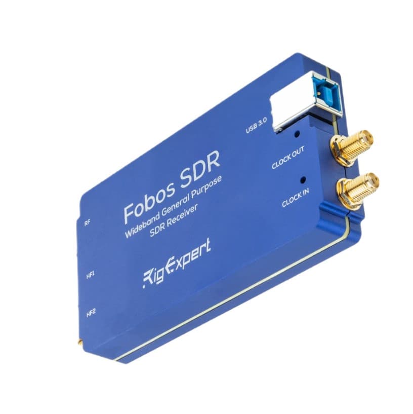 FOBOS SDR RigExpert odbiornik szerokopasmowy SDR 100kHz - 6GHz, USB 3.0, przetwornik 14-bit ADC