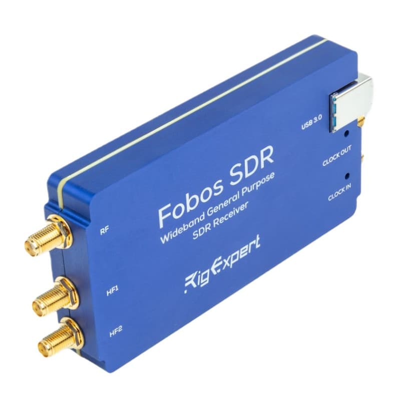 FOBOS SDR RigExpert odbiornik szerokopasmowy SDR 100kHz - 6GHz, USB 3.0, przetwornik 14-bit ADC
