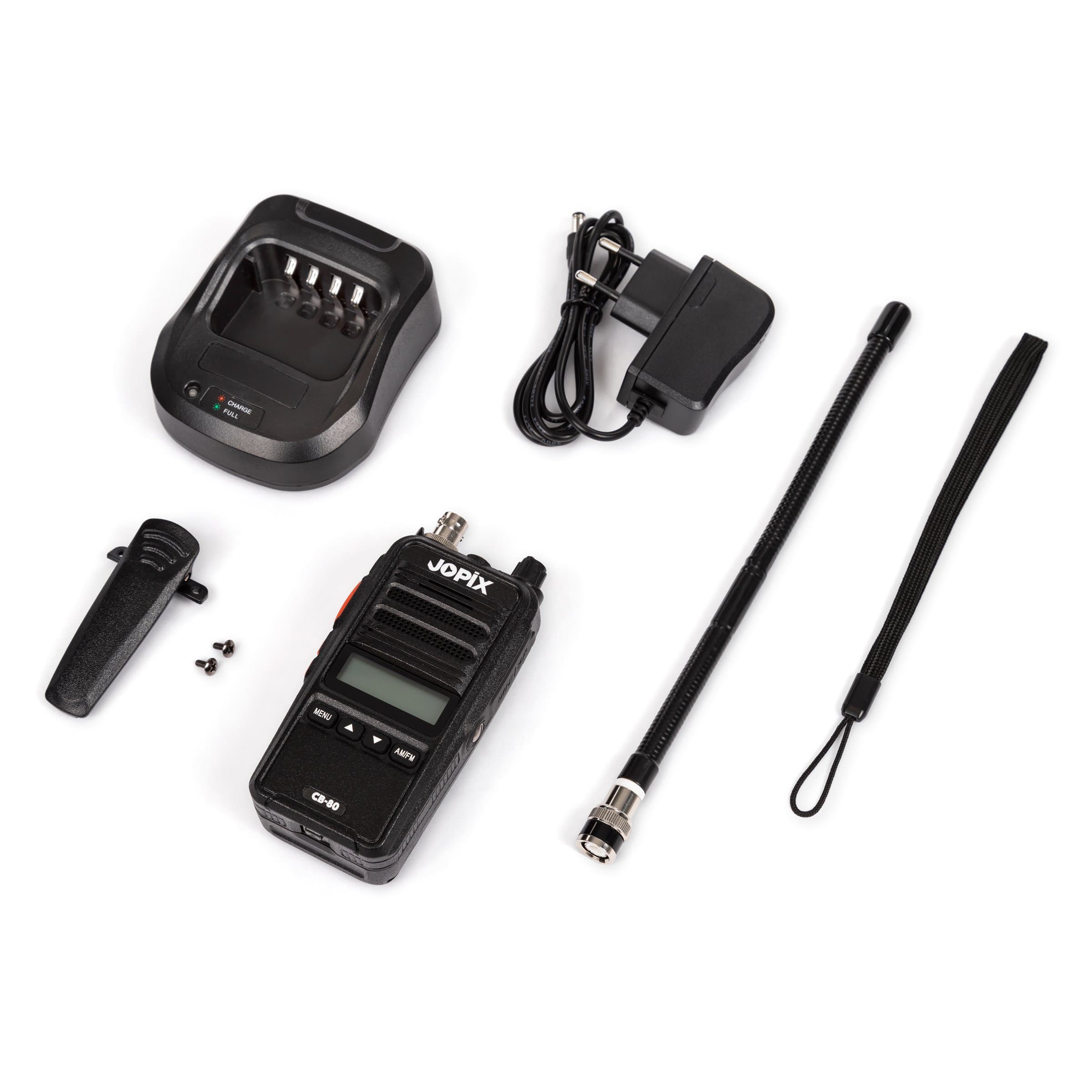 Jopix CB-80 CB radio ręczne / przenośne - moc 4W, latarka, duży akumulator 2600mAh, najmniejsze gabaryty