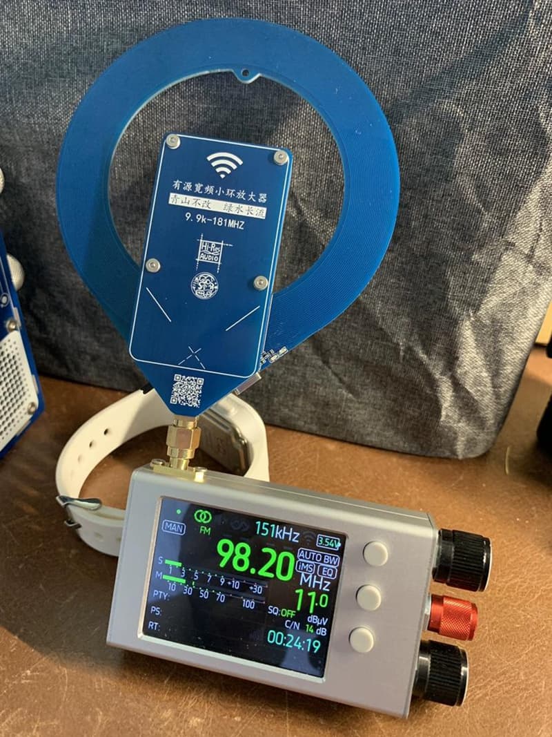 Aktywna antena przenośna 10kHz-181MHz wzmacniacz 20dB (LW, MW, SW, FM, HF, VHF, airband) do odbiorników globalnych, SDR, skanerów 