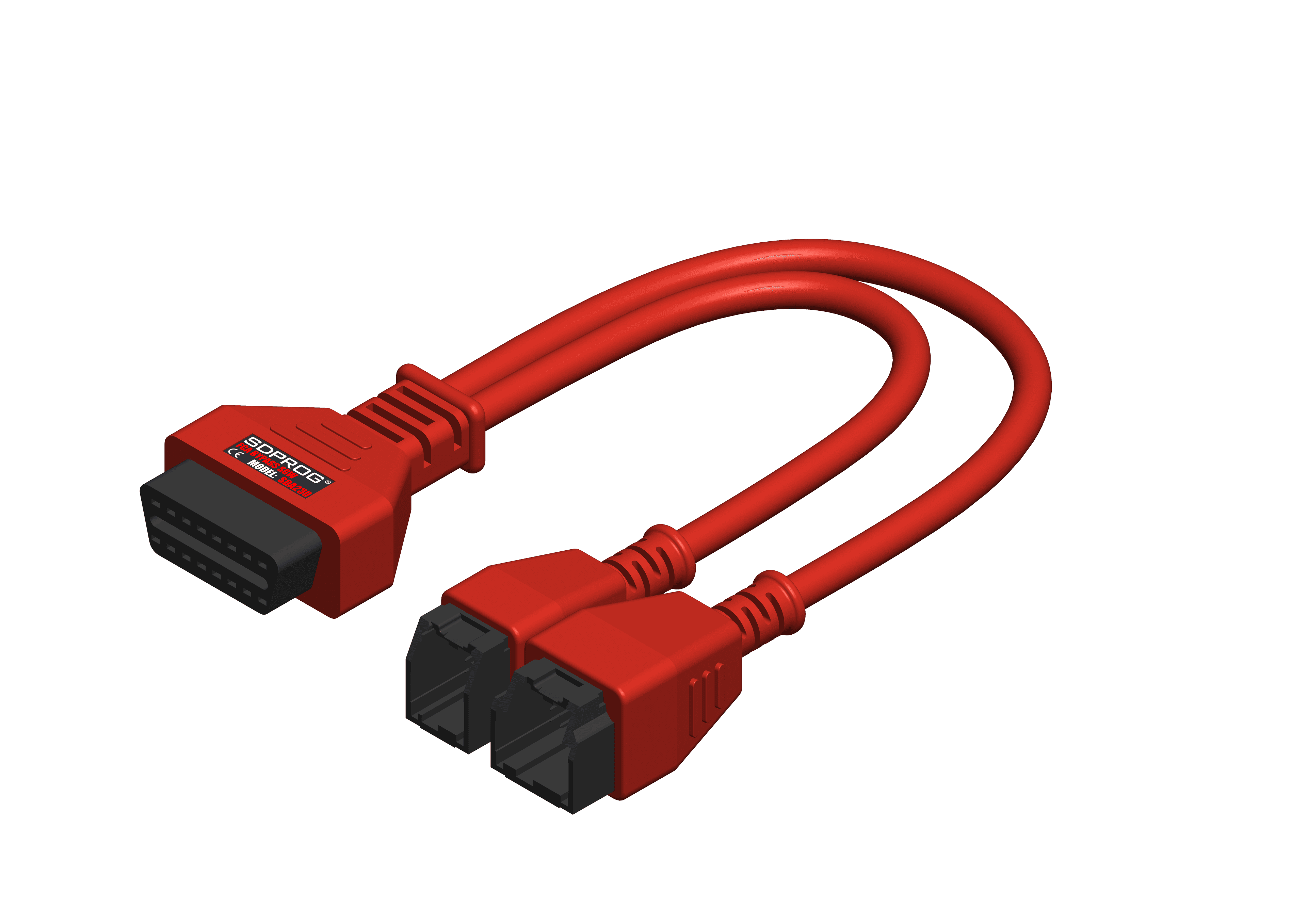 SDPROG SDA230 adapter kabel OBD-2 przejściówka 12+8 by-pass SGM do aut FCA Chrysler, Jeep, Dodge od rocznika 2017 (kompatybilny z JScan, SDPROG, Carista)