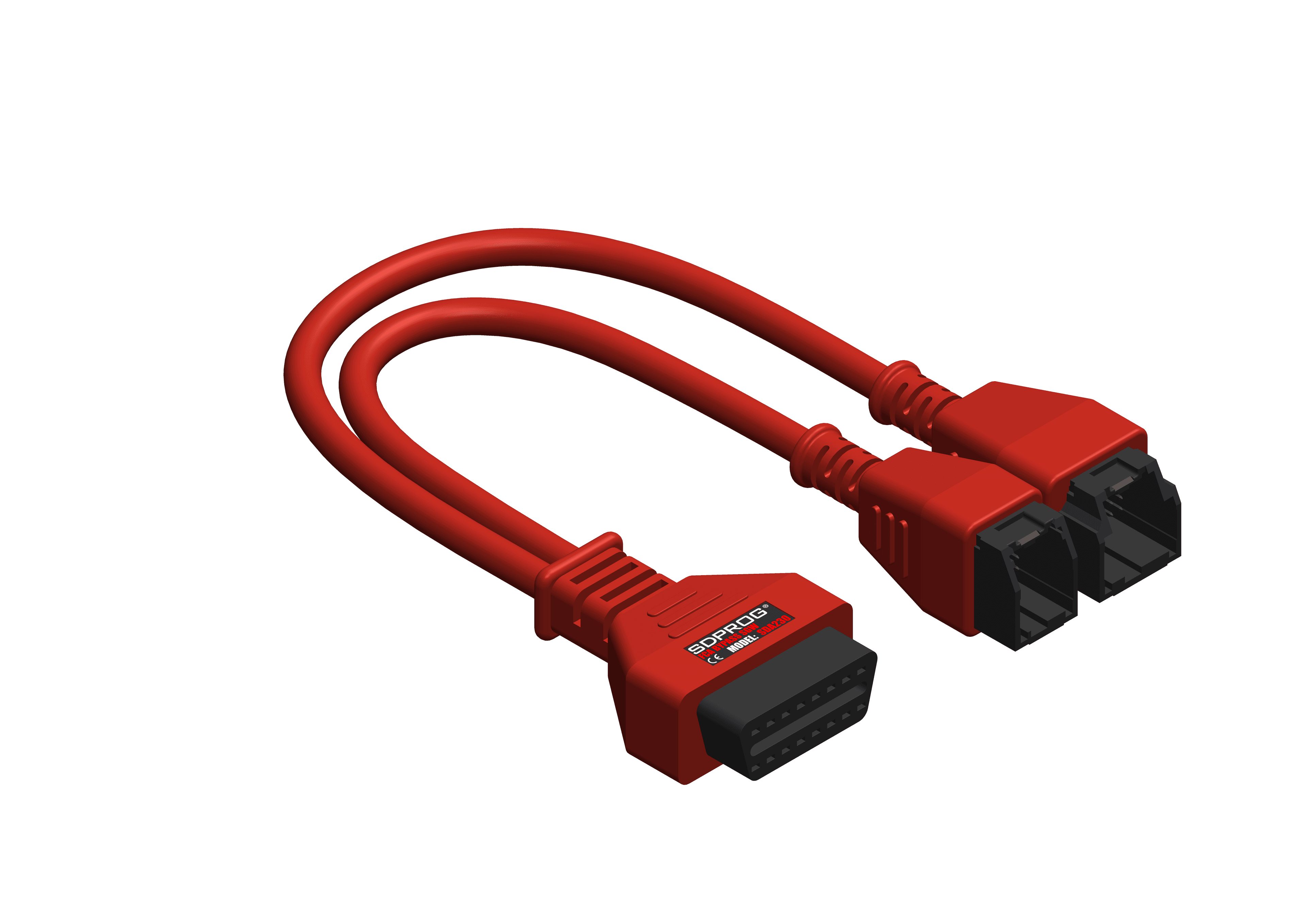 SDPROG SDA230 adapter kabel OBD-2 przejściówka 12+8 by-pass SGM do aut FCA Chrysler, Jeep, Dodge od rocznika 2017 (kompatybilny z JScan, SDPROG, Carista)