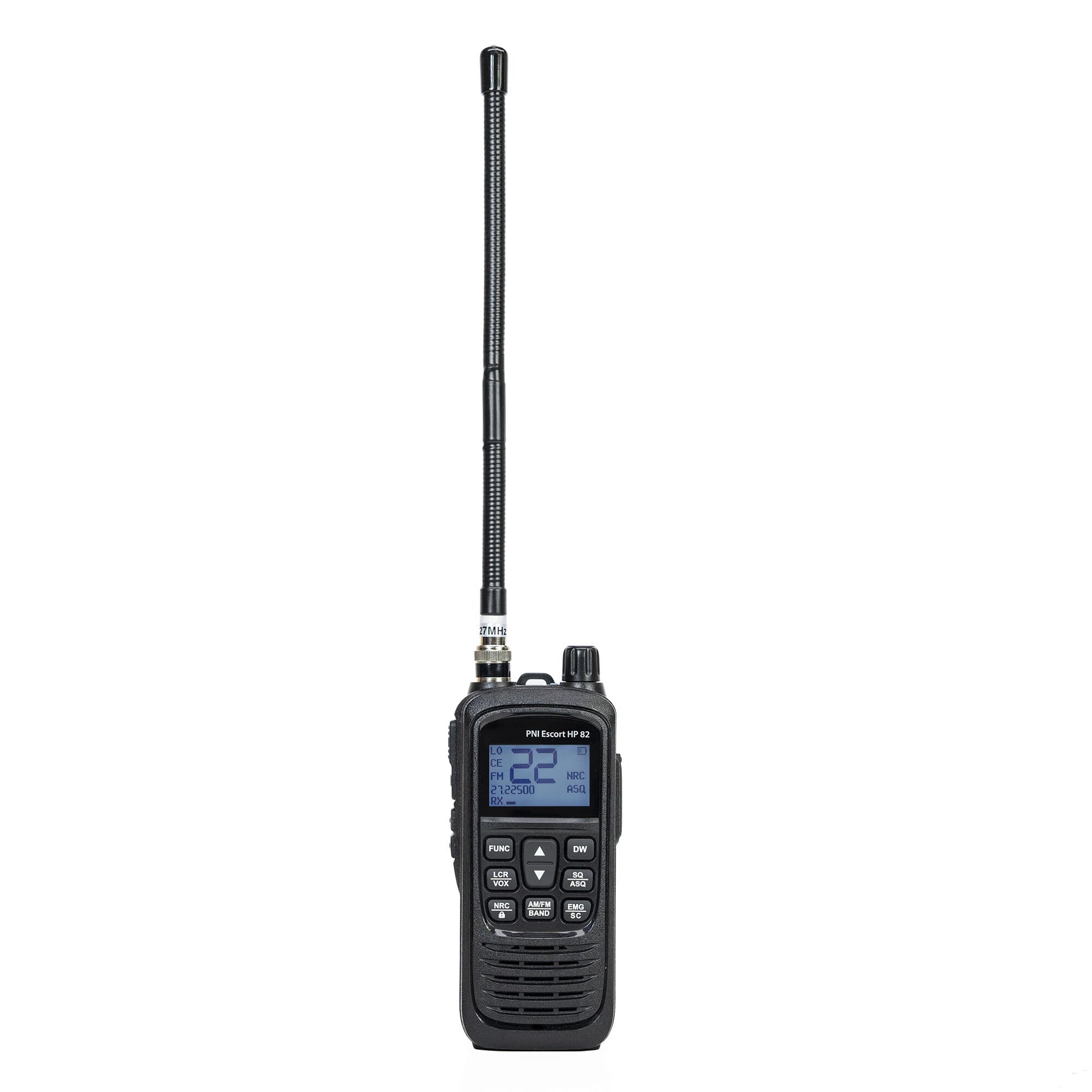 PNI Escort HP 82 CB radio ręczne / przenośne (ręczniak CB) + adapter samochodowy 12V + gniazdo do zewnętrznej anteny CB